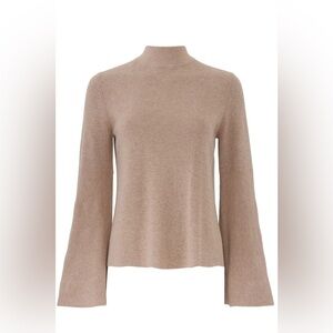 Cotton Shaker Mock Neck Top by 525 America